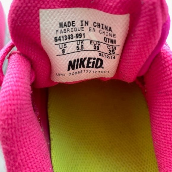Nike Sneakers Size 8 Hot Pink - Picture 6 of 7